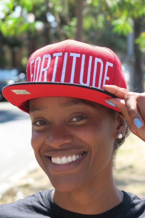 FORTITUDE snapback, red/black