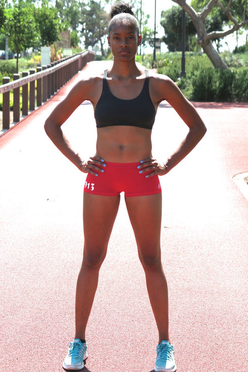 1913 FitTight™ mini shorts, red/white