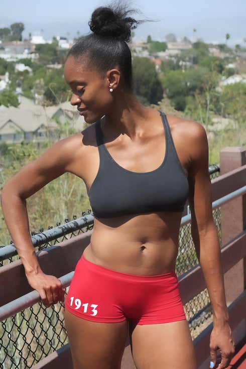1913 FitTight™ mini shorts, red/white