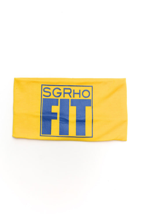 FIT SGRho bondYband Headband extra-wide, gold/blue