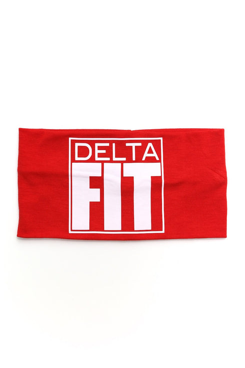 FIT Delta bondYband Headband extra-wide, red/white