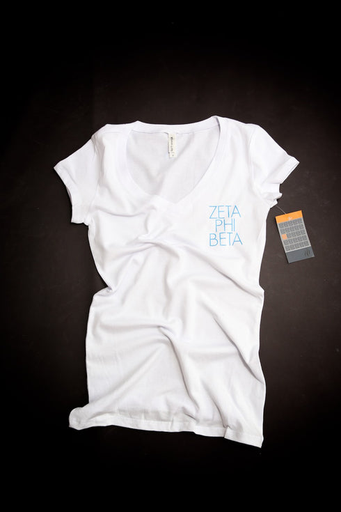 Fundamental Zeta tee (v), white