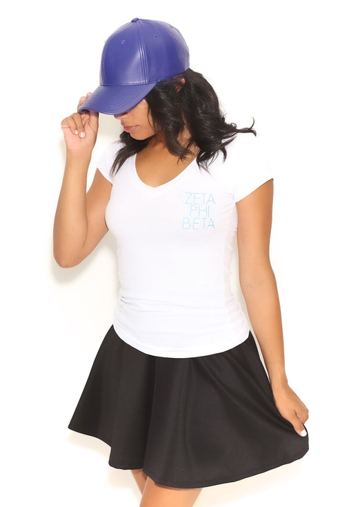 Fundamental Zeta tee (v), white