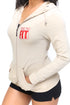 FIT Delta Warm-Up track jacket, cream