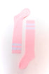 High & Tight knee-high sports socks, pink