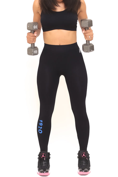 1920 FitTight™ tights, black/blue/white