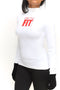 FIT Delta Warm-Up turtleneck, white