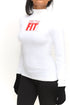 FIT Delta Warm-Up turtleneck, white