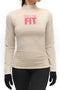 FIT Delta Warm-Up turtleneck, cream
