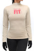 FIT Delta Warm-Up turtleneck, cream