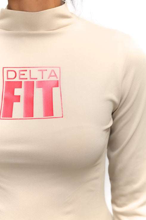 FIT Delta Warm-Up turtleneck, cream