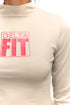 FIT Delta Warm-Up turtleneck, cream