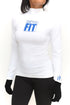 FIT Zeta Warm-Up turtleneck, white