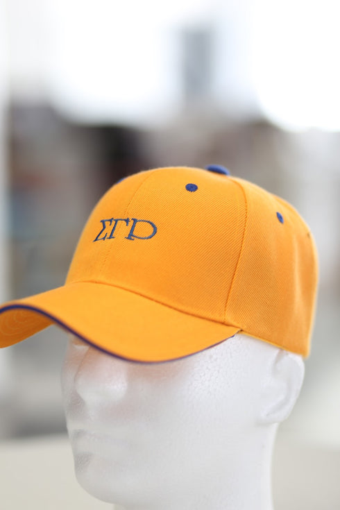 Classy ΣΓΡ cap, gold/blue