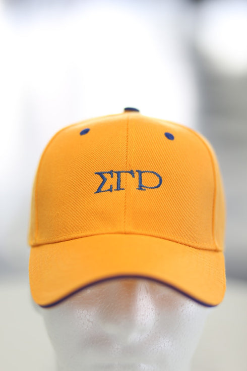 Classy ΣΓΡ cap, gold/blue