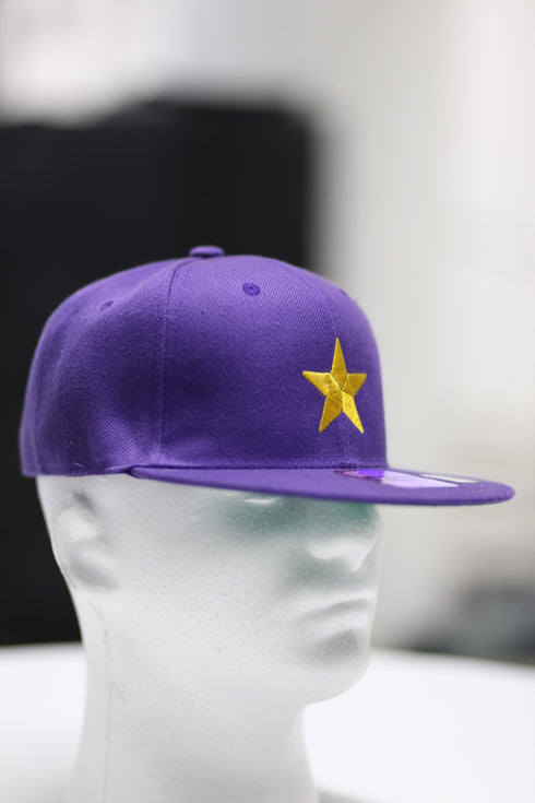Star Dawg snapback cap, purple
