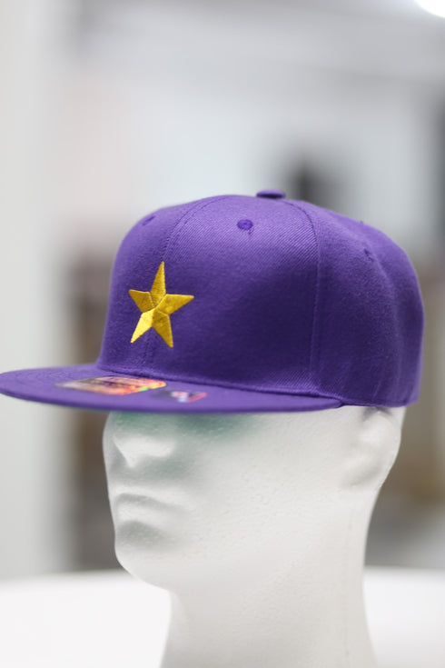 Star Dawg snapback cap, purple