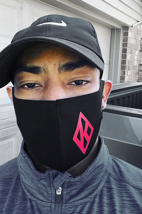 Protected! Diamond-K mouth mask, black