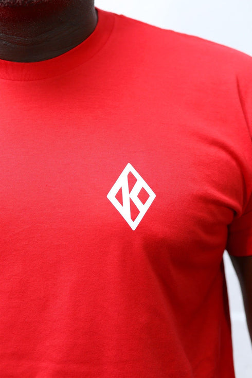 Branded Badge Diamond-K tee, red