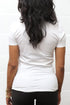 Branded Badge Δ workout tee (v), white