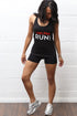 Deltas RUN racerback tank, black