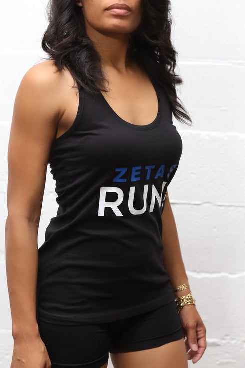 Zetas RUN racerback tank, black