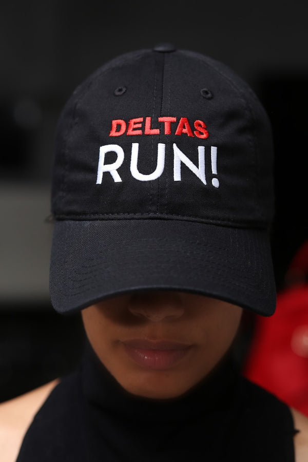 Deltas RUN polo dad cap, black