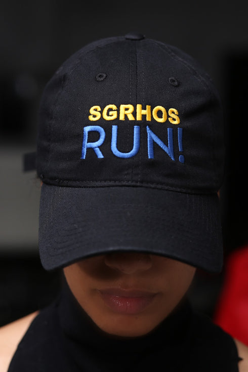 SGRhos RUN polo dad cap, black