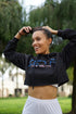 I Said My Soror Zeta cropped hoodie, black