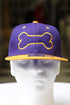 Dawg Bone snapback, purple/gold