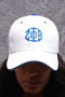 Monogrammed Sport ΖΦΒ cap, white/blue