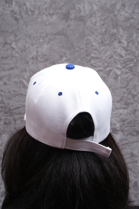 Monogrammed Sport ΖΦΒ cap, white/blue