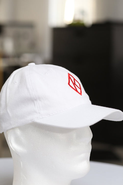 Diamond-K Klassic polo dad cap, white