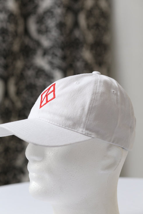 Diamond-K Klassic polo dad cap, white