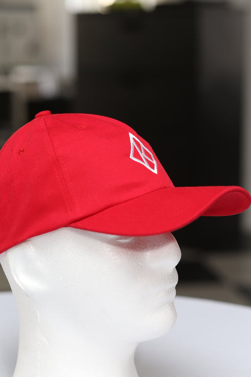 Diamond-K Klassic polo dad cap, red
