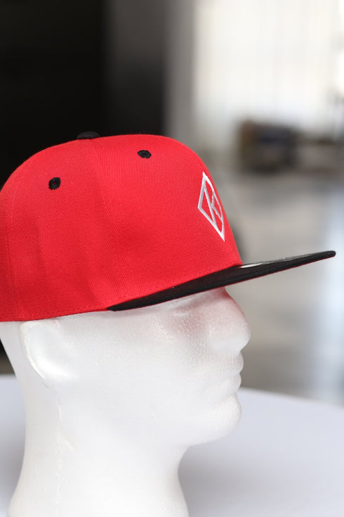 Diamond-K Klassic snapback, red/black