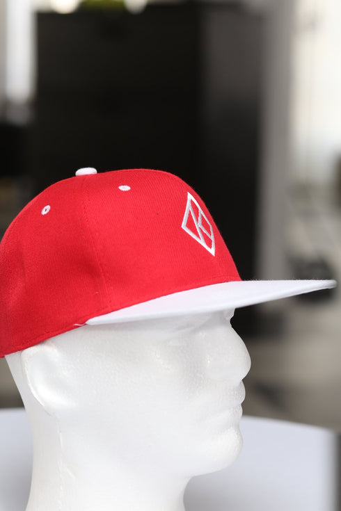 Diamond-K Klassic snapback, red/white
