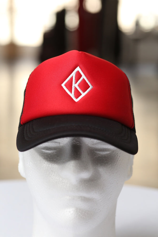 Diamond-K Klassic trucker, black/red