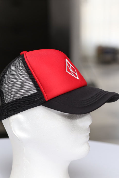 Diamond-K Klassic trucker, black/red