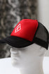 Diamond-K Klassic trucker, black/red