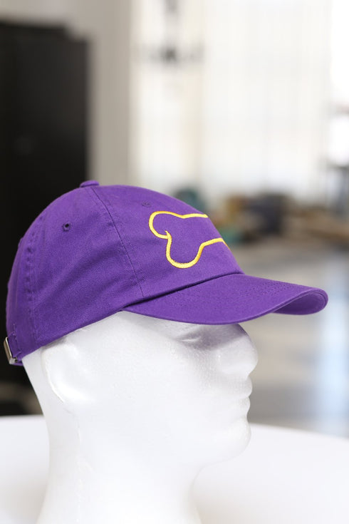 Dawg Bone polo dad cap, purple