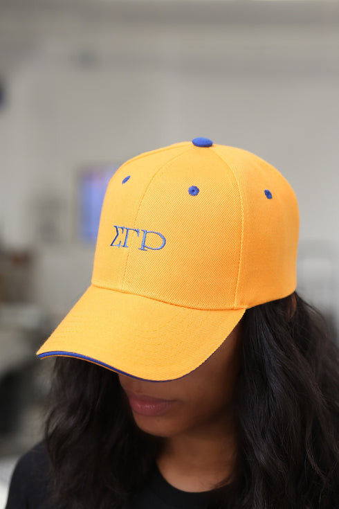Classy ΣΓΡ cap, gold/blue