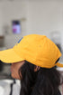 Frenchie Poodle polo dad cap, gold