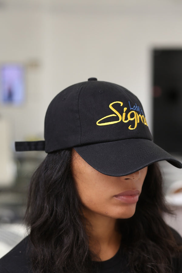 Lady Of Sigma polo dad cap, black