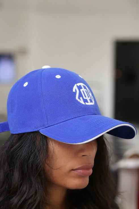 Monogrammed Sport ΖΦΒ cap, blue/white