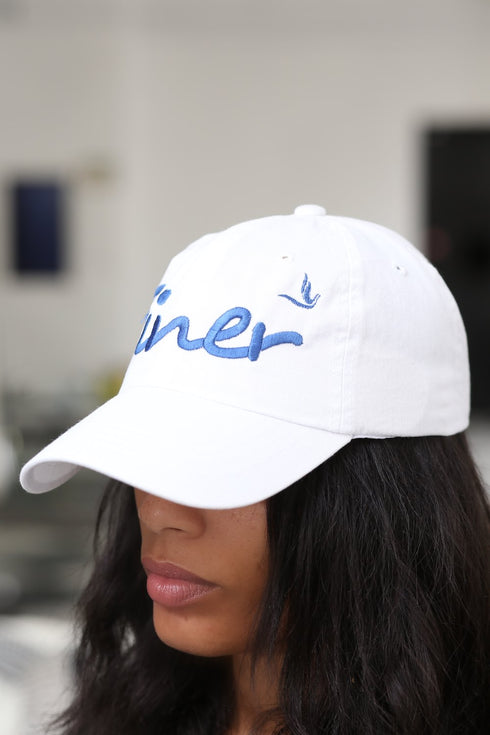 Finer polo dad cap, white