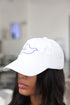 Dove of Peace polo dad cap, white