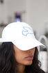 Dove of Peace polo dad cap, white