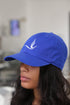 Peace Dove polo dad cap, blue