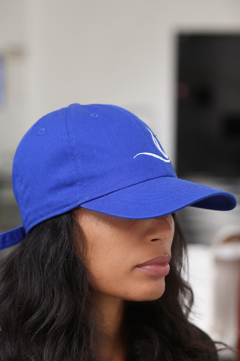 Peace Dove polo dad cap, blue